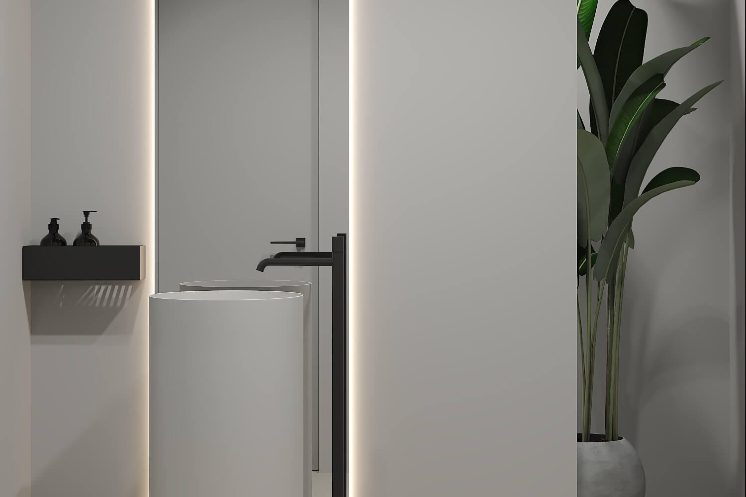 Bottom floor half-bathroom