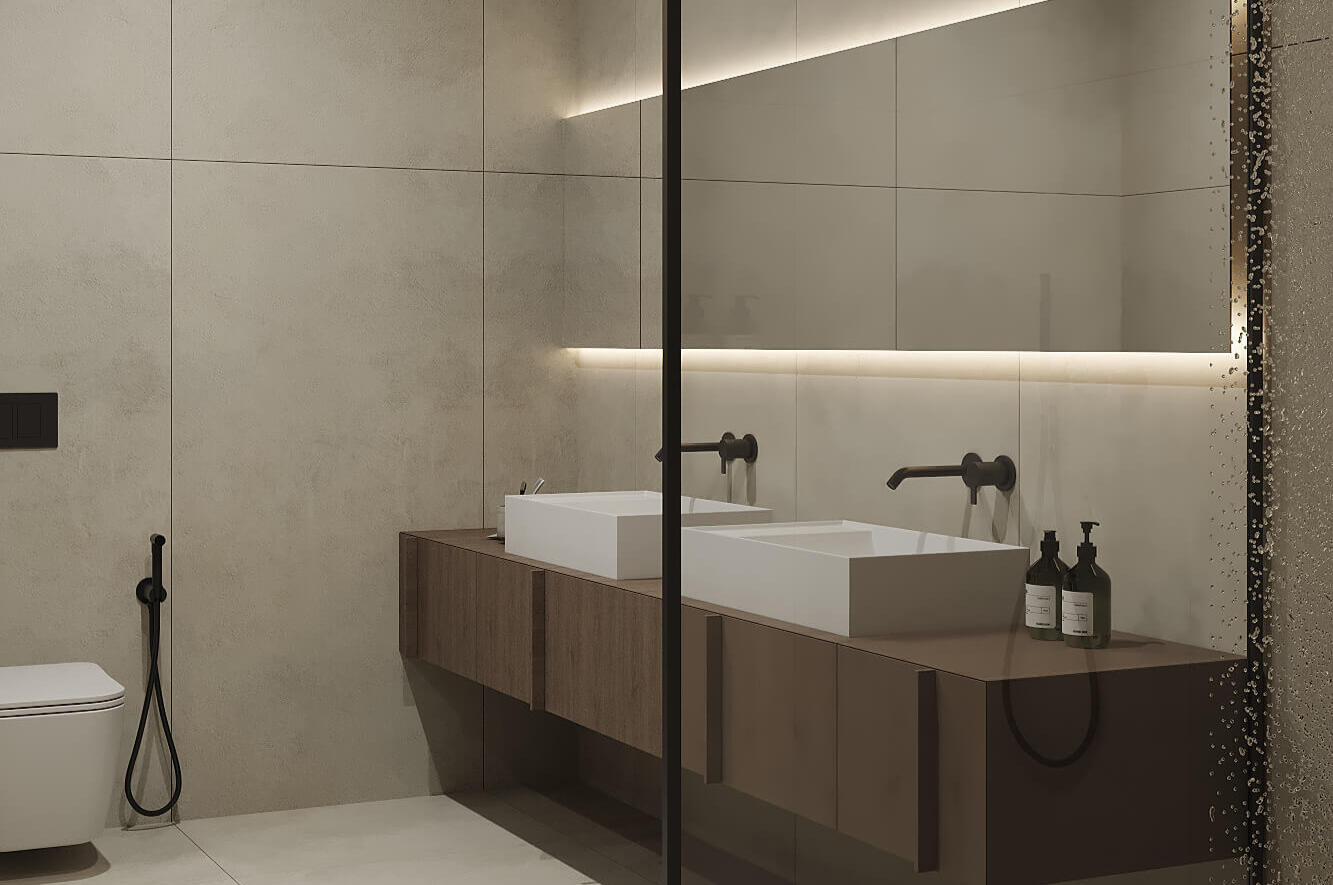 Luxurious Bathroom with premium fixtures